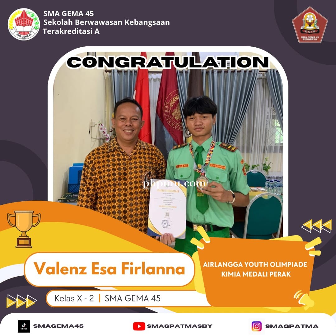 PEMENANG AIRLANGGA YOUTH OLIMPIADE CAB. KIMIA