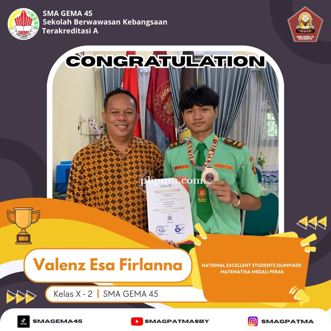 PEMENANG NATIONAL EXCELLENT STUDENT OLIMPIADE CAB. MATEMATIKA